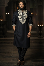 Dhurandhar movie celebrity styled kurta same hand embroidered design