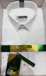 Ramraj 100 % Cotton White Color Men Shirt Full Slevees