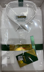 Ramraj 100 % Cotton White Color Men Shirt Full Slevees