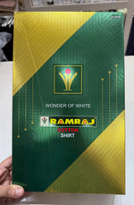 Ramraj 100 % Cotton White Color Men Shirt Full Slevees